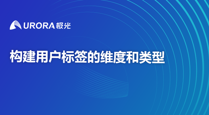 构建用户标签的维度和类型