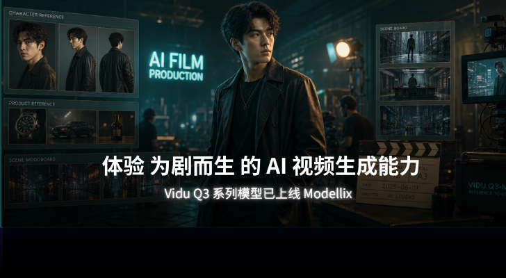 Vidu Q3 系列模型已上线 Modellix:体验“为剧而生”的 AI 视频生成能力